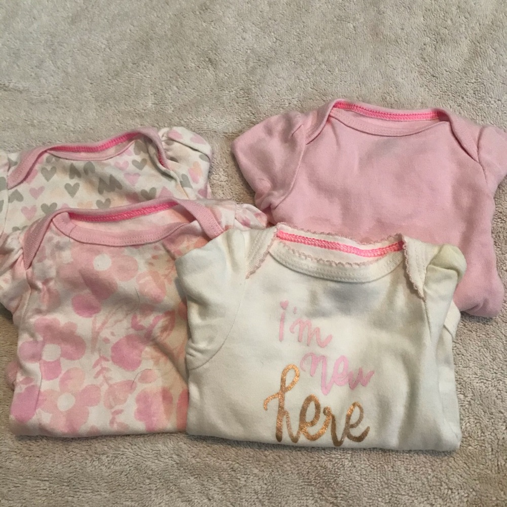 Newborn girl onesie bundle